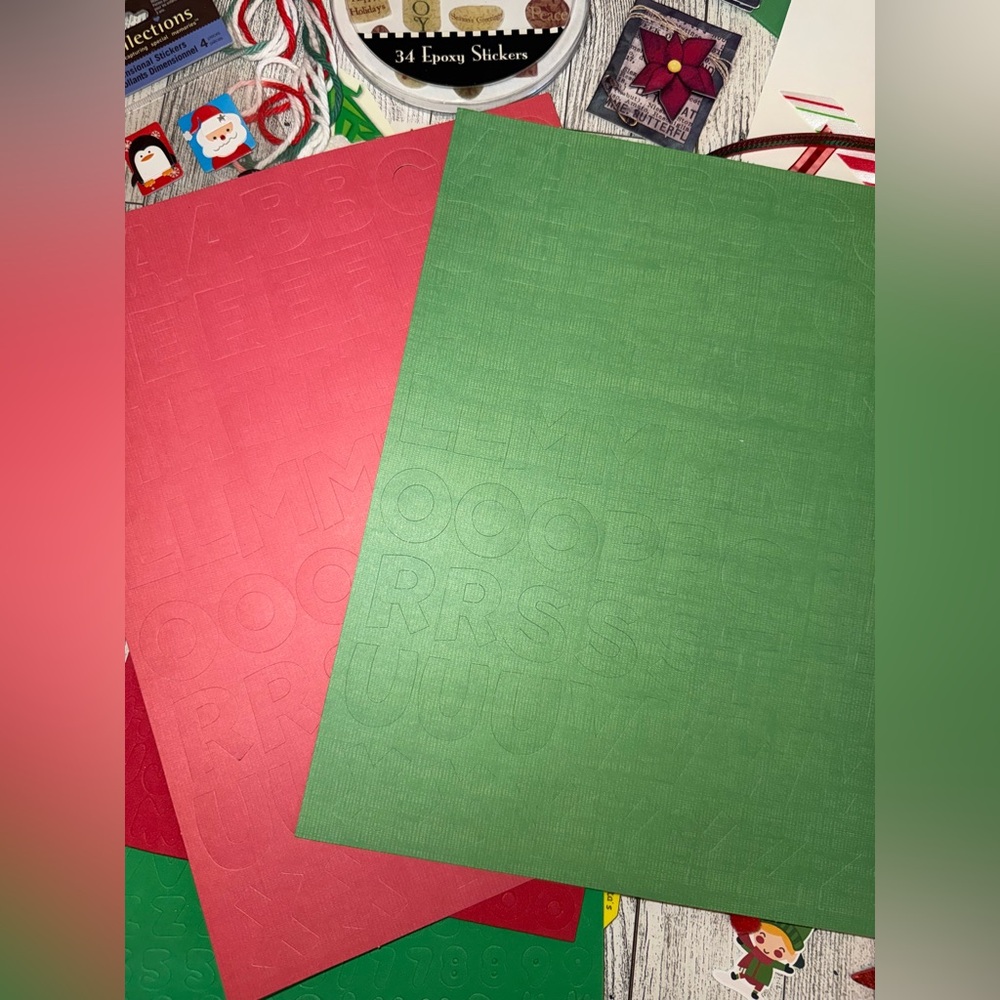 Junk Journal Ephemera Christmas Theme over 100 PIECES- includes a new blank book - Picture 11 of 15